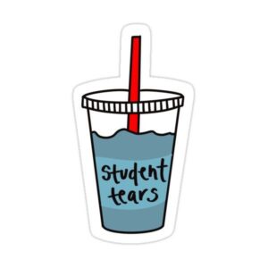 Student Tear Sticker