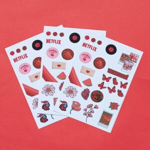Red Theme Sticker Sheet