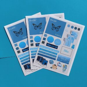Blue Theme Sticker Sheet