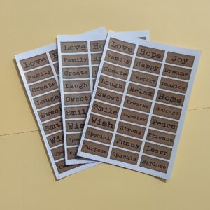 Vintage Letter-2 Theme Sticker Sheet