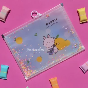 Rabbit with Lemon Confetti Folder